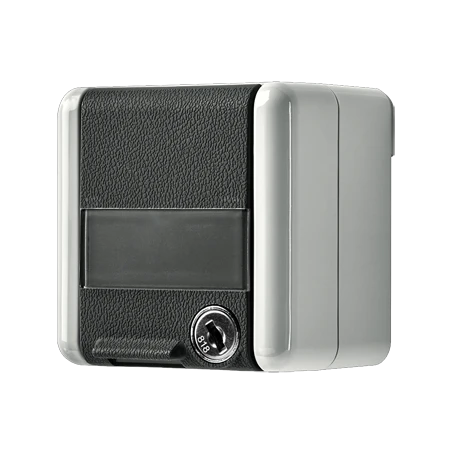 SCHUKO®-Steckdose, mit Schriftfeld, mit Sicherheitsschloss