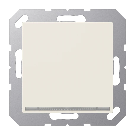 LED floor pilot light, without brightness sensor, Thermoplastic, ivory