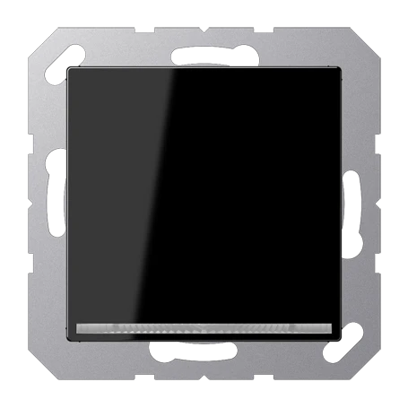 LED floor pilot light, without brightness sensor, Thermoplastic, black