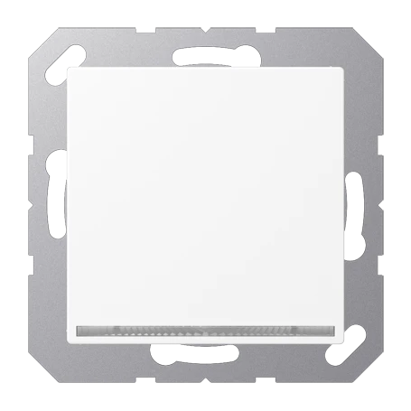 LED floor pilot light, without brightness sensor, matt snow white