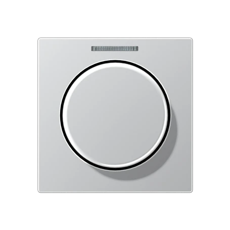 Centre plate with lens 1-gang, for rotary sensor, with lens, aluminium