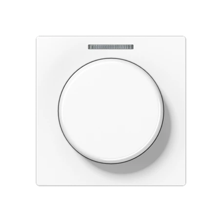Abdeckung mit Lichtleiter 1fach, für KNX Drehsensor, mit Lichtleiter, alpinweiß