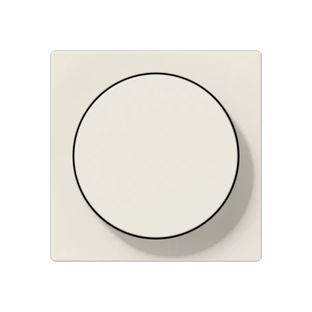 Centre plate 1-gang, with knob, ivory