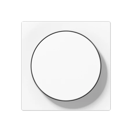 Centre plate with knob, white
