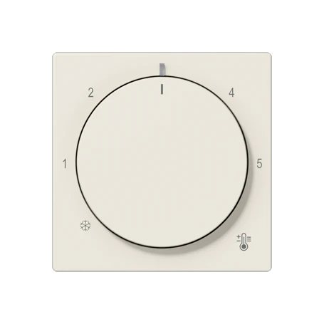 Centre plate for thermostat, ivory