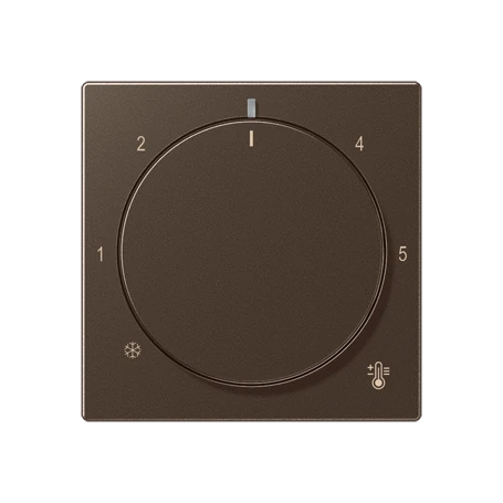 Centre plate for thermostat, mocha