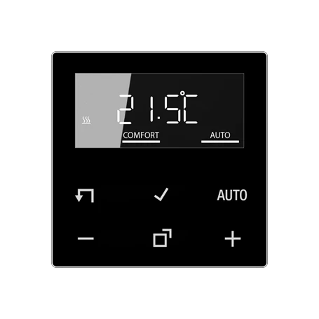 LB Management room thermostat display, black