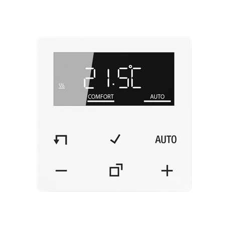 LB Management room thermostat display, white