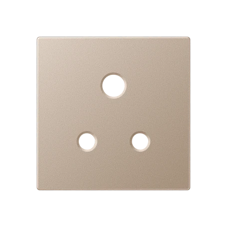 Centre plate for socket insert BS 2171-5 EINS and 3171-5 EINS, duroplastic lacquered, champagne