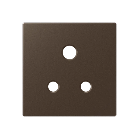 Centre plate for socket insert BS 2171-5 EINS and 3171-5 EINS, duroplastic lacquered, mocha