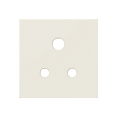 Centre plate for socket insert BS 2171-5 EINS and 3171-5 EINS, duroplastic, ivory