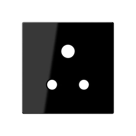 Centre plate for socket insert BS 2171-5 EINS and 3171-5 EINS, duroplastic, black