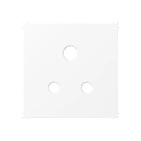 Centre plate for socket insert BS 2171-5 EINS and 3171-5 EINS, duroplastic lacquered, matt snow white