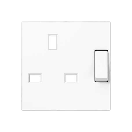 Centre plate for socket insert BS 2171 EINS and 3171 EINS, thermoplastic, white