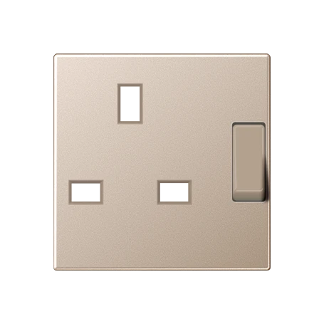 Centre plate for socket insert BS 2171 EINS and 3171 EINS, duroplastic, champagne