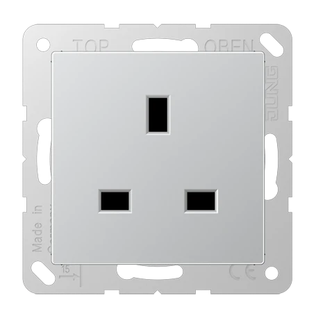 Enchufe, British Standard, aluminio