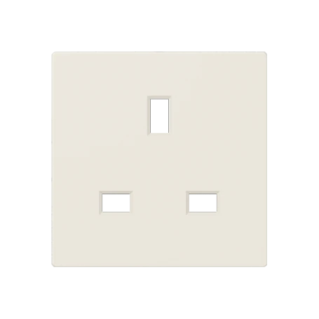 Centre plate for socket insert BS 2521 EINS and 3521 EINS, duroplastic, ivory