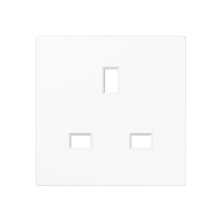 Centre plate for socket insert BS 2521 EINS and 3521 EINS, duroplastic, white
