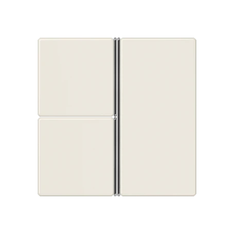Cover kit 3-gang, F40, ivory