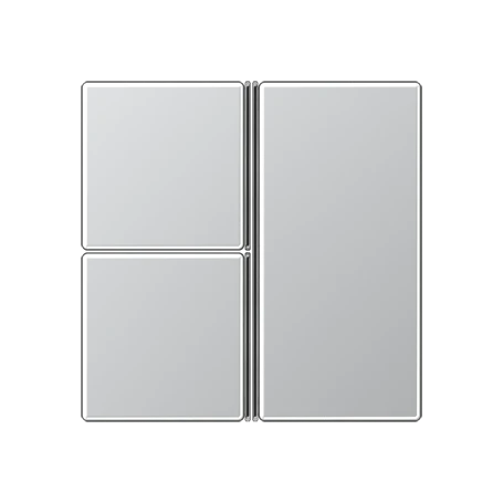 Cover kit 3-gang, F40, aluminium