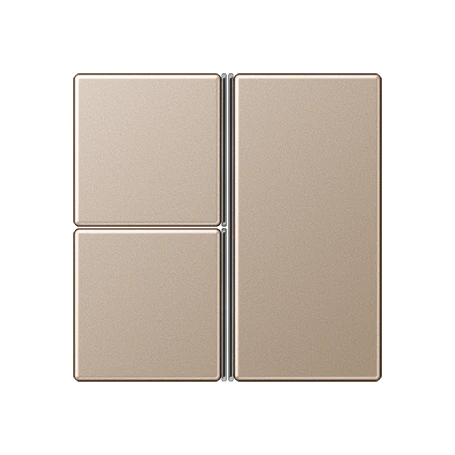 Cover kit 3-gang, F40, champagne