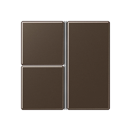 Cover kit 3-gang, F40, mocha