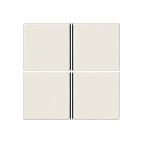 Cover kit 4-gang, F40, ivory