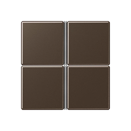 Cover kit 4-gang, F40, mocha