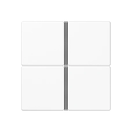 Cover kit 4-gang, F40, white