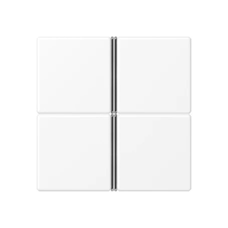 Cover kit 4-gang, F40, matt snow white