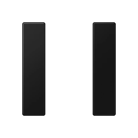 Cover kit 1-gang, F50, matt graphite black