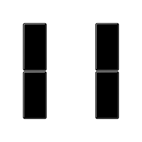 Cover kit 2-gang, F50, black