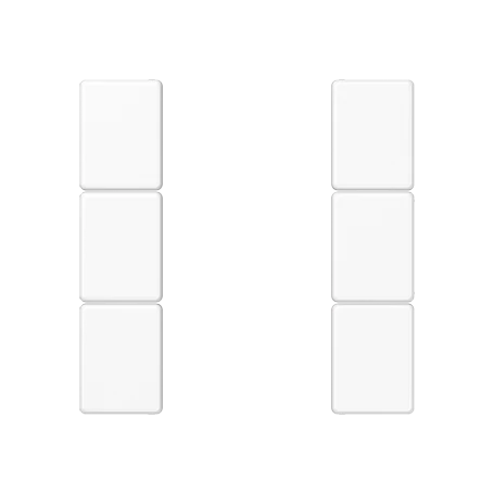 Tastensatz 3fach, F50, alpinweiß