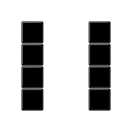 Tastensatz 4fach, F50, schwarz