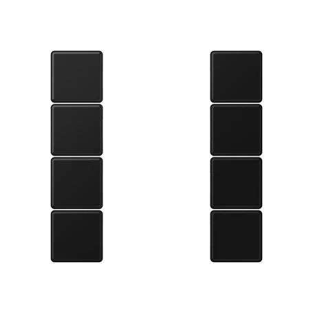 Tastensatz 4fach, F50, graphitschwarz matt