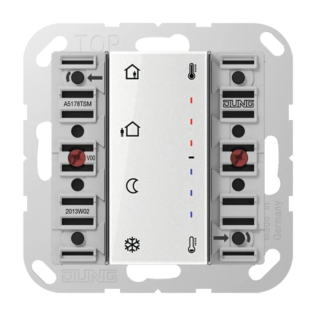 KNX room temperature controller module 2-gang, F50