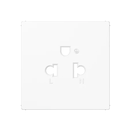 Centre plate for socket insert 521 BC EINS, thermoplastic, white