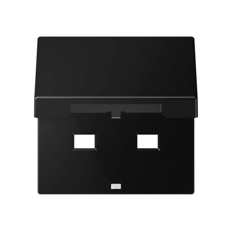 Hinged lid, for socket insert 521 G, matt graphite black
