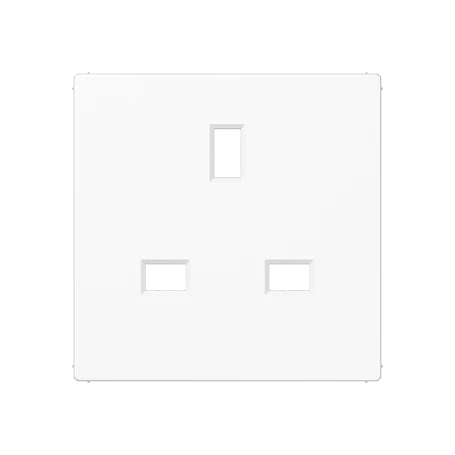 Centre plate for socket insert 521 G, thermoplastic, white
