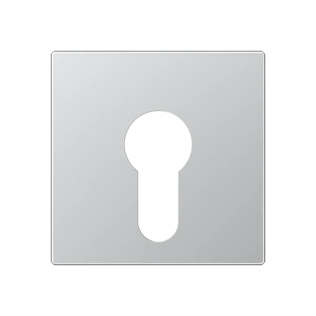 Centre plate, for key switch without protection against dismounting, aluminium