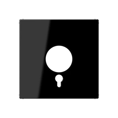 Centre plate, for panic button, black