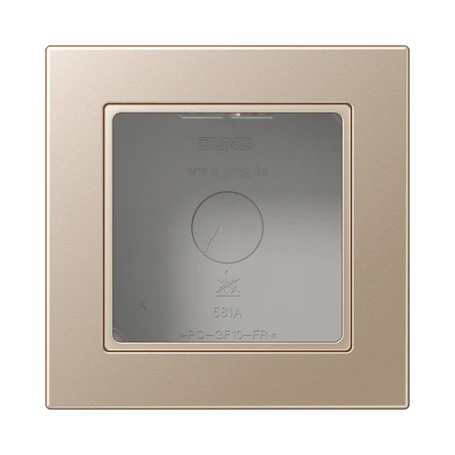 Surface cap 1-gang, champagne