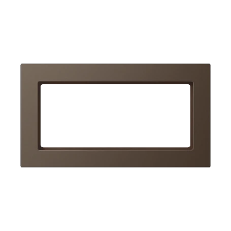 Frame without crossbar 2-gang, mocha