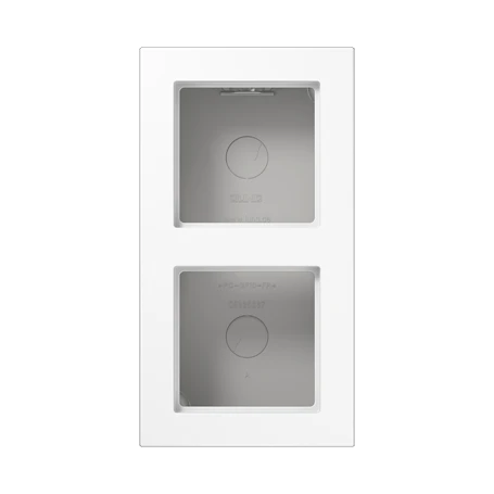 Boîtier saillie 2 postes, Blanc