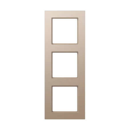 Frame 3-gang, champagne