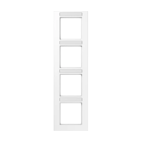 Frame 4-gang, white