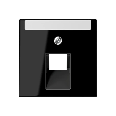 Centre plate for IAE/UAE sockets, 1 x 8-pole, black