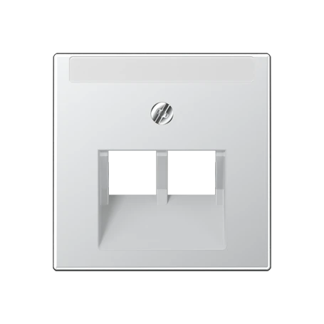 Centre plate for IAE/UAE sockets, 2 x 8-pole, aluminium