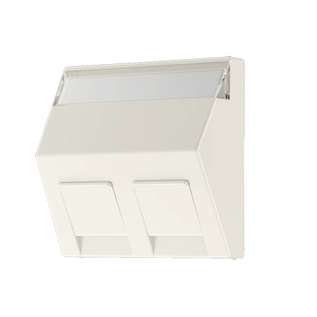 Centre plate for mounting adapter 30°, 2-gang, ivory