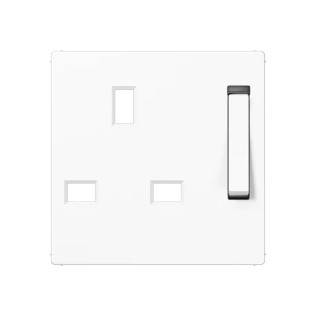 Centre plate for socket insert 571 G-KO, thermoplastic, white